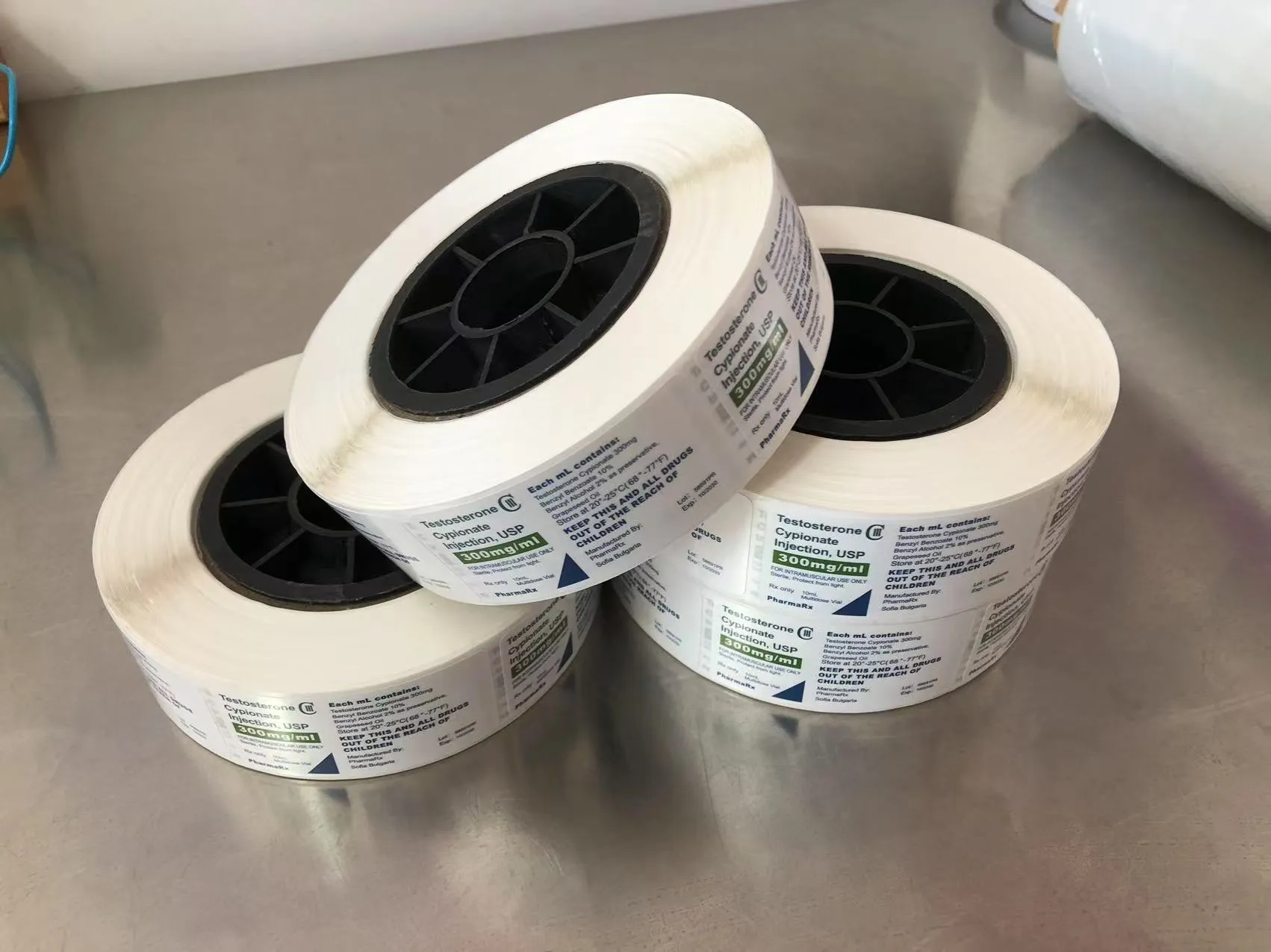 Es werden einlagige medizinische Etiketten versendet