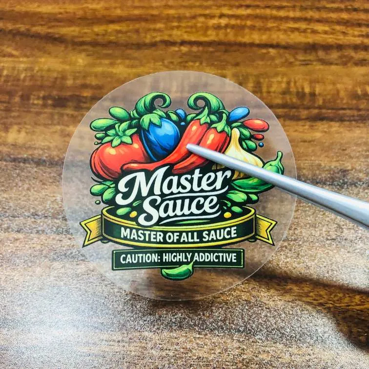 Vervollständigen Sie die präzise Lieferung der Chilisauce-Etiketten