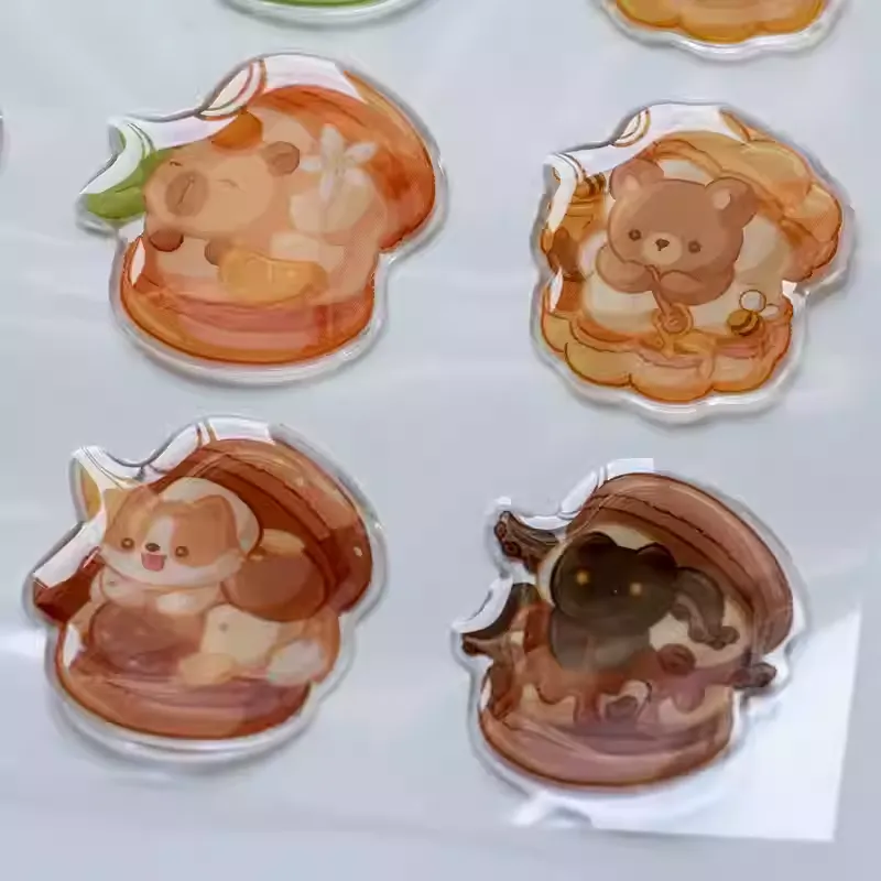 Cartoon -Epoxy -Aufkleber