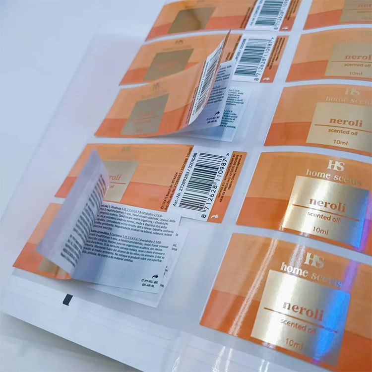Etiketten für Kosmetiksets