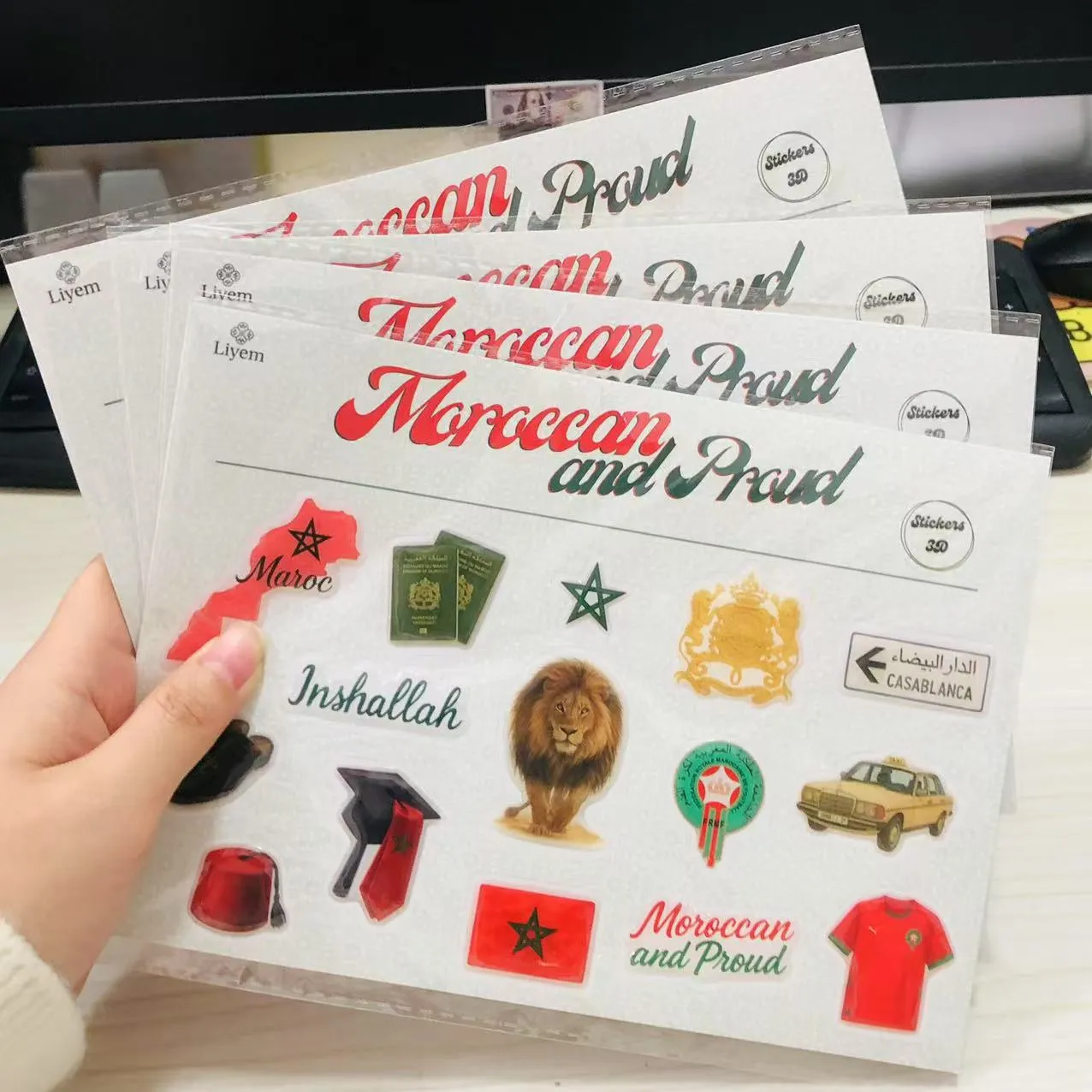 Kuppel-Epoxidharz-Aufkleber