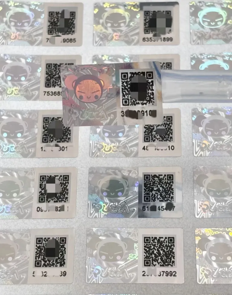 QR-Code Anti-Counterfiting-Etiketten