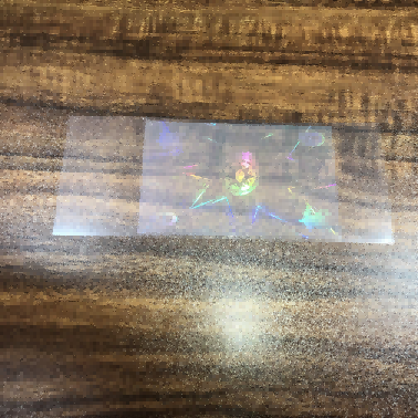 Transparente holografische Aufkleber