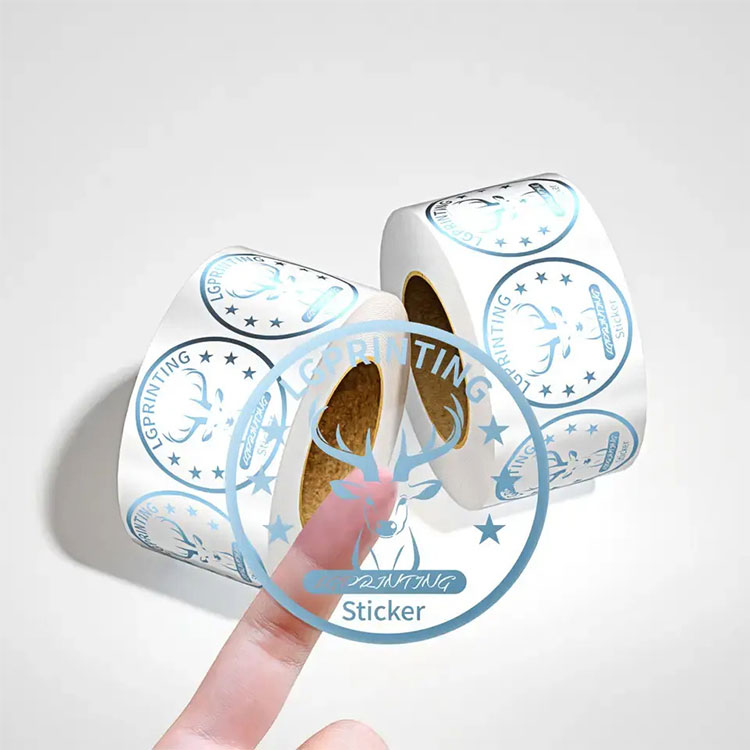 Transparentes Etikett